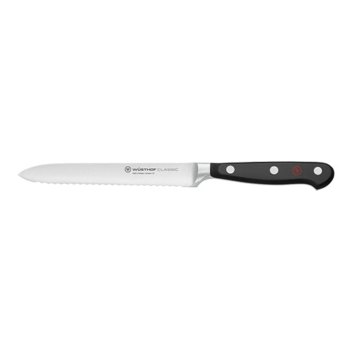 Tomato Knife Serrated Blade | Wüsthof Dreizack Classic | Stainless Steel, 14 cm Blade 1