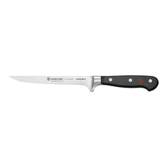Flexible Boning Knife Smooth Blade | Wüsthof Dreizack Classic | Stainless Steel, 16 cm Blade 1