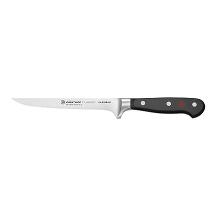 Flexible Boning Knife Smooth Blade | Wüsthof Dreizack Classic | Stainless Steel, 16 cm Blade 1