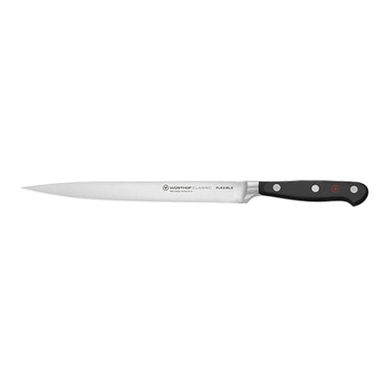 Flexible Fillet Knife with Smooth Stainless Steel Blade | Wüsthof Dreizack Classic | 20 cm Blade 1