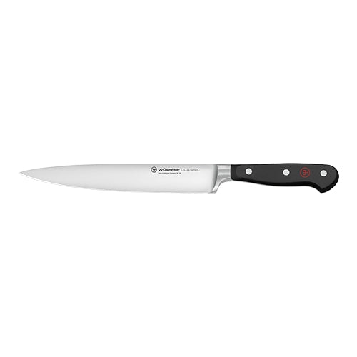Carving Knife with 20 cm Smooth Blade | Wüsthof Dreizack | Stainless Steel, Plastic Handle 1