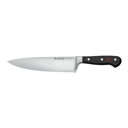Chef's Knife with Smooth Stainless Steel Blade | Wüsthof Dreizack Classic | 20 cm Blade 1