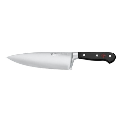 Heavy Chef's Knife | Wüsthof Dreizack Classic | Stainless Steel, Smooth Blade | 20 cm Blade 1