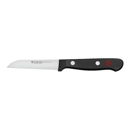 Vegetable Knife with Smooth Stainless Steel Blade | Wüsthof Dreizack Gourmet | Plastic Handle | 8 cm Blade 1