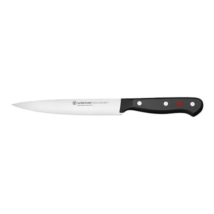 Carving Knife with Smooth Stainless Steel Blade | Wüsthof Dreizack Gourmet | 16 cm Blade 1