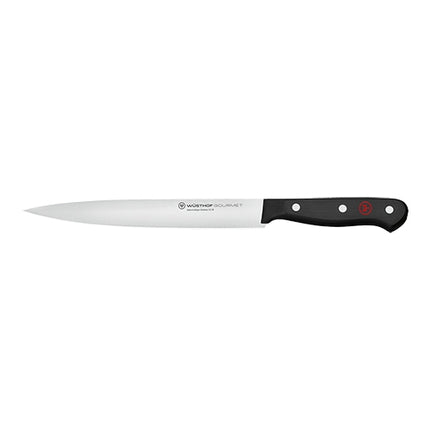 Carving Knife with Smooth Stainless Steel Blade | Wüsthof Dreizack Gourmet | 20 cm Blade 1