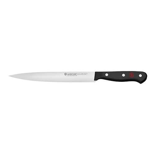 Carving Knife with Smooth Stainless Steel Blade | Wüsthof Dreizack Gourmet | 20 cm Blade 1