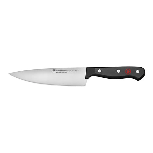 Chef's Knife, Smooth 16 cm Blade | Wüsthof Dreizack Gourmet | Stainless Steel with Plastic Handle 1
