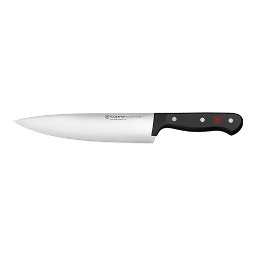 Chef's Knife with 20 cm Smooth Stainless Steel Blade | Wüsthof Dreizack Gourmet | Plastic Handle 1