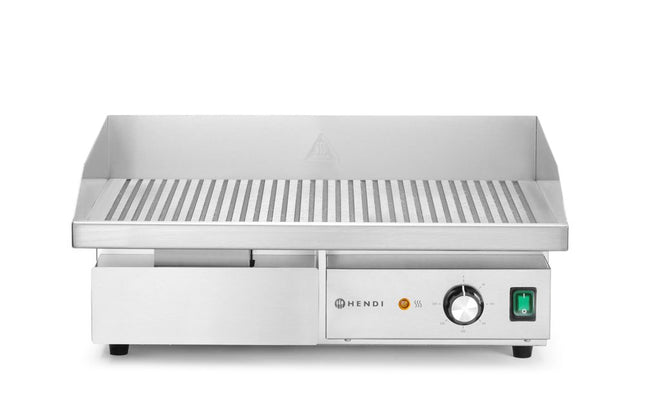 Ribbed Griddle | HENDI Budget Line | 220-240V/3000W | 550x430x240mm