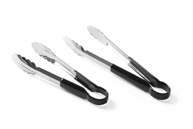 Black Serving Tongs 250mm | HENDI 2