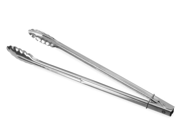 Salad Tongs Solid Design with Fastening Clip | HENDI | 400mm