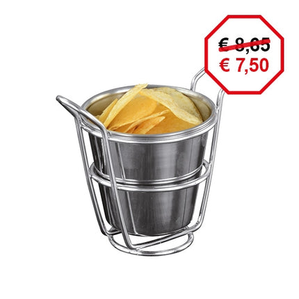 Serving Dish with Chrome Stand | EMGA | Ø9.5 cm 1