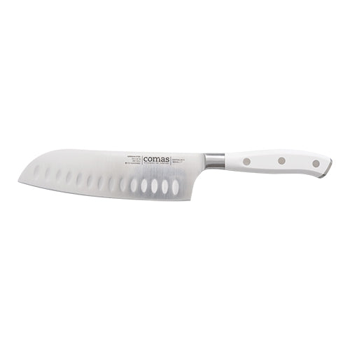 Santoku Chef's Knife with Granton Edge | Comas Marble | 16.5 cm Blade 1
