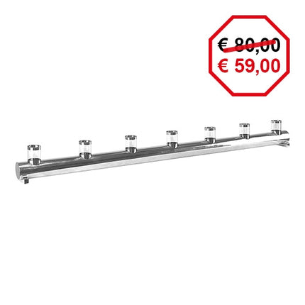 Stainless Steel Candle Holder | EMGA | For 7 Candles | L120 cm 1