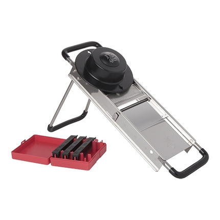 Stainless Steel Vegetable Slicer Mandoline | Bron-Coucke | Adjustable 0-12 mm | 4 Julienne Blades 1