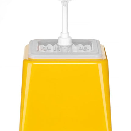 Sauce Dispenser with Pump 2.5L Yellow | HENDI