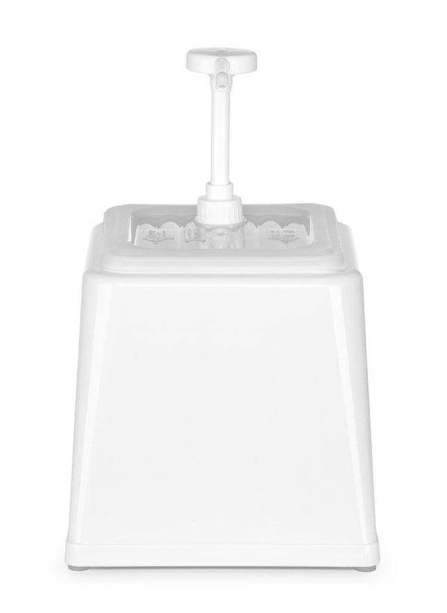 Sauce Dispenser with Pump 2.5L White | HENDI