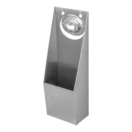 Wall Mounted Bottle Opener with Crown Cork Catcher | Louis Tellier | Stainless Steel | 30 x 12 x 7 cm 1