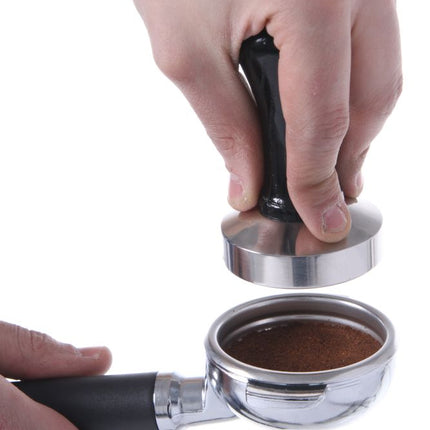 Stainless Steel Coffee Tamper with Wooden Handle | HENDI | 58mm Diameter 2