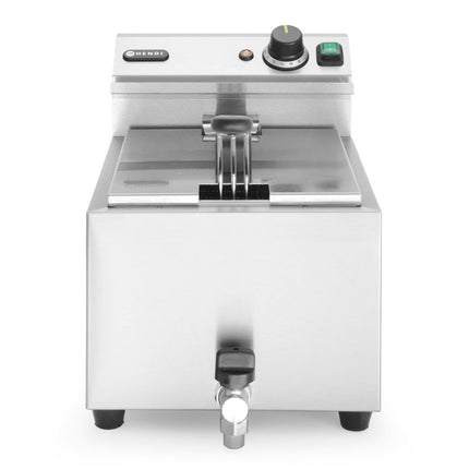 Deep Fryer Profi Line with Drain Tap | HENDI | 8L | Light Grey | 230V/3500W