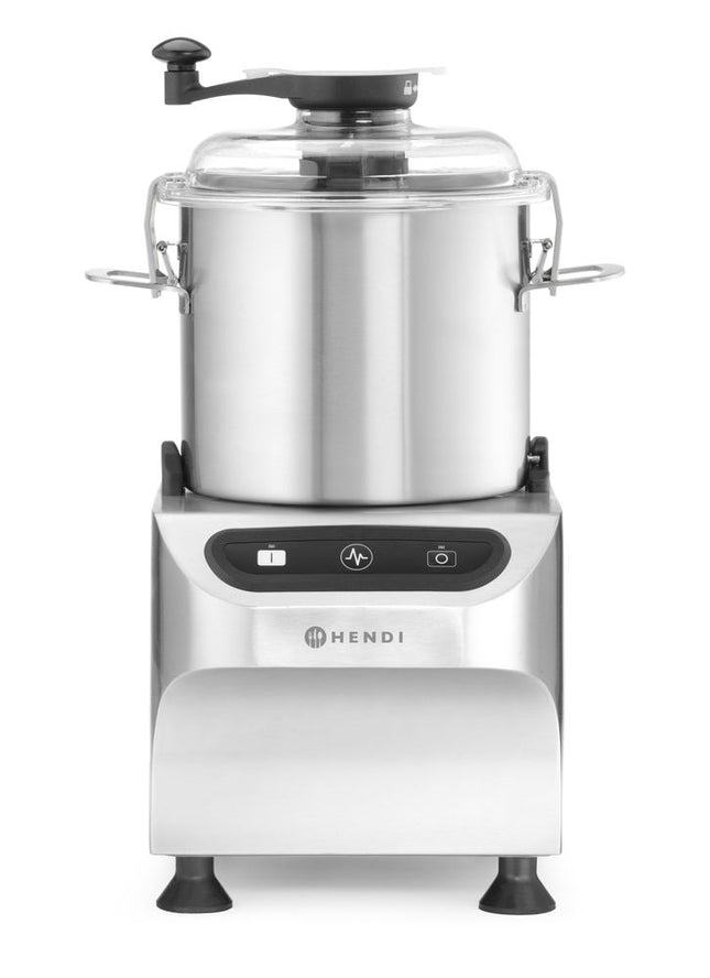 Bowl cutter, electric, HENDI, Profi Line, 8 kg, Silver, 230V/800W, 377x350x(H)586mm