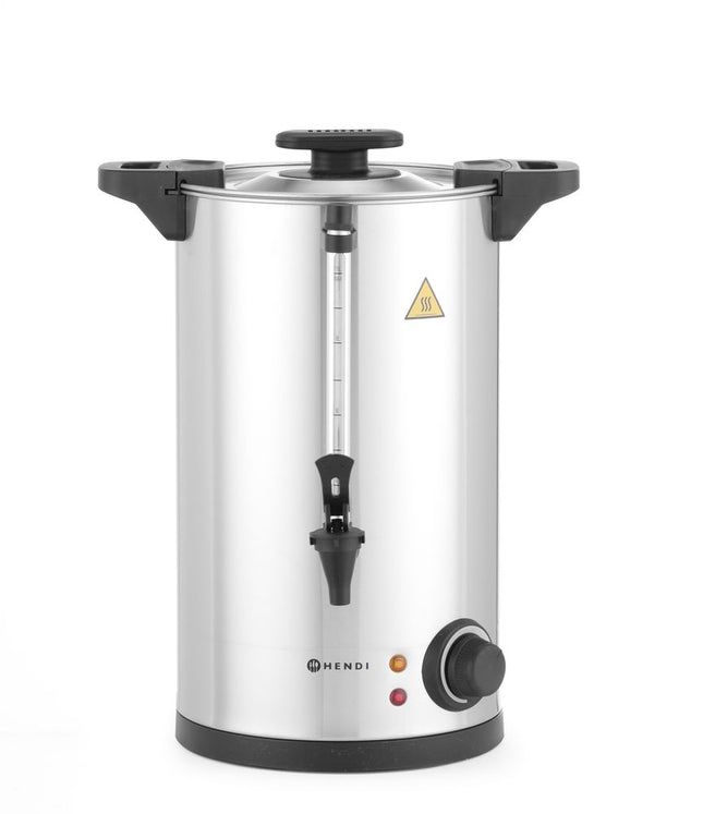 Hot drinks boiler single-walled, HENDI, ≈ 65 cups in 40 min., 10L, 230V/1500W, 340x315x(H)430mm