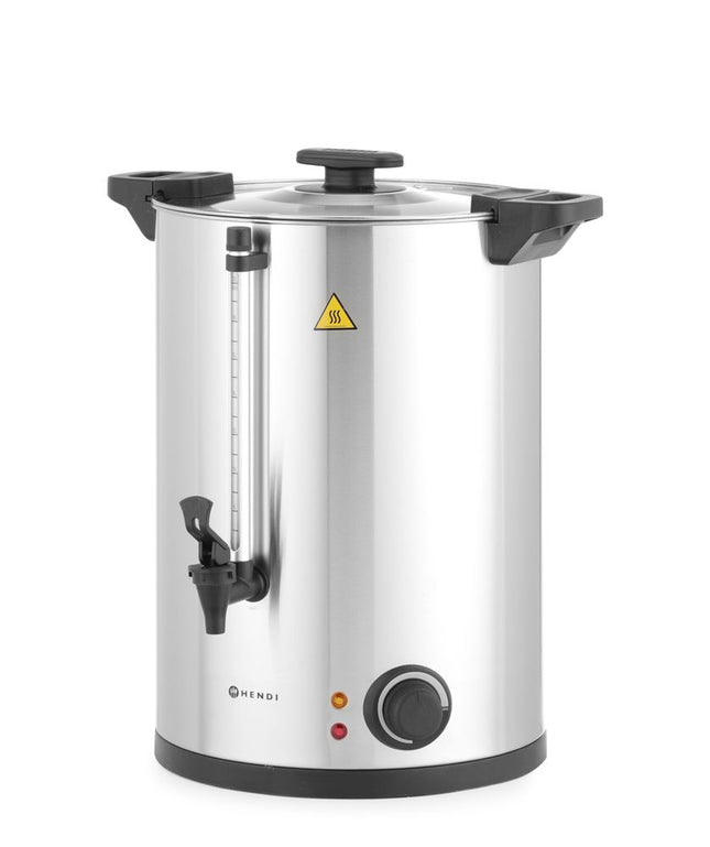 Hot drinks boiler single-walled, HENDI, ≈ 130 cups in 42 min., 20L, 230V/2500W, 415x382x(H)480mm