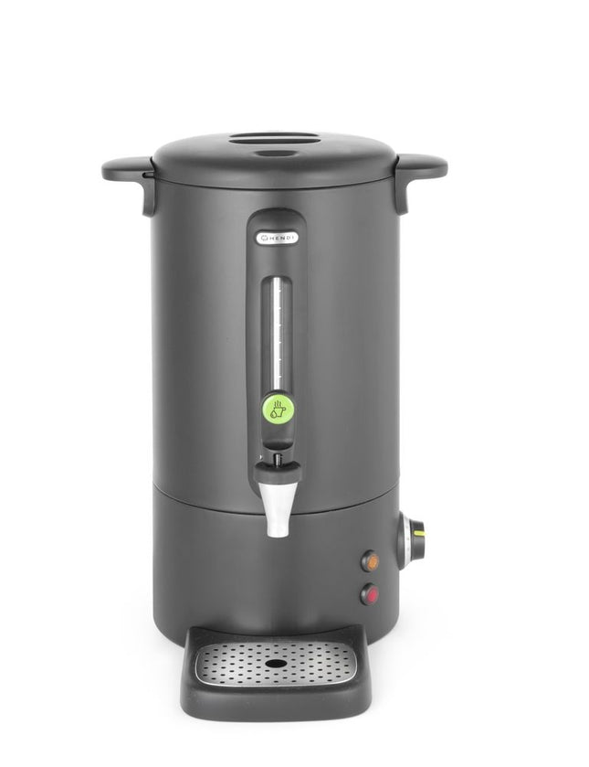 9L Hot Drinks Boiler | HENDI UNIQ Series | 220-240V, 950W | Black Stainless Steel