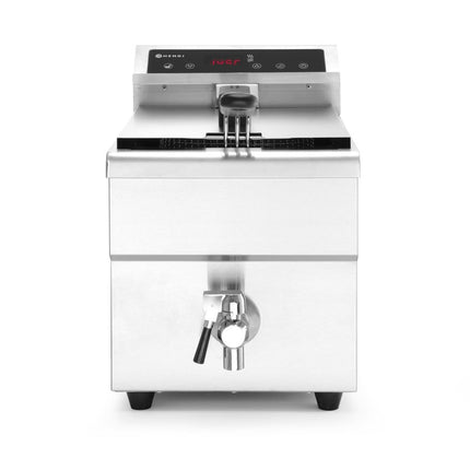 Induction Deep Fryer with Drain Tap | HENDI | 8L | Light Grey | 230V/3500W