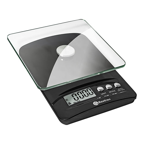 Glass Digital Kitchen Scale 5 kg | Baxtran KS | 15 x 15 cm Weighing Surface | 1 g Graduation 1