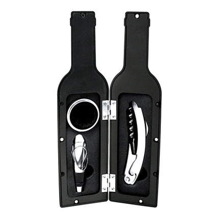 Wine Accessories in Bottle-Shaped Gift Box | Vin Bouquet | Ø6.3 x H24 cm 1