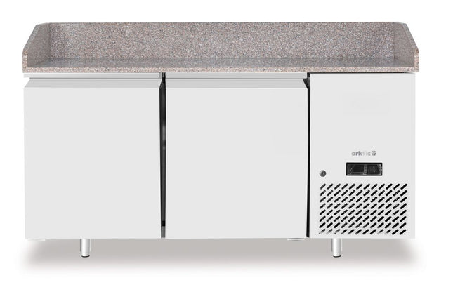 Pizza Cooling Table with Granite Worktop, 2-Door | Arktic | 250L | 230V/250W | 1510x800x875mm