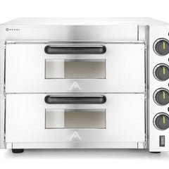 Double Deck Pizza Oven 3000W | HENDI | Silver | 230V | 580x560x435mm