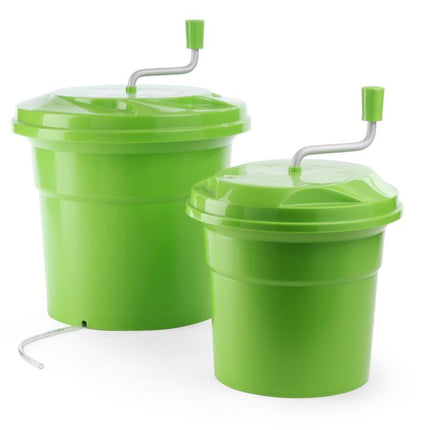 Green Salad Spinner with Water Drain System | HENDI | 12L | 335x430mm