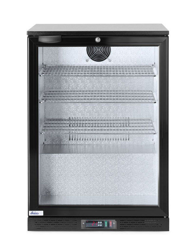 Back bar refrigerator single-door, Arktic, 105L, Black, 230V/123W, 600x530x(H)865mm