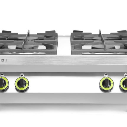 4-Burner Gas Cooker Table Top | HENDI Kitchen Line | 19kW | 800x700x310mm