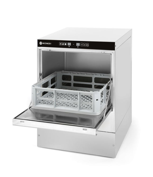 Glasswasher 40x40 Electromechanical | HENDI | With Detergent Pump | 230V/2800W