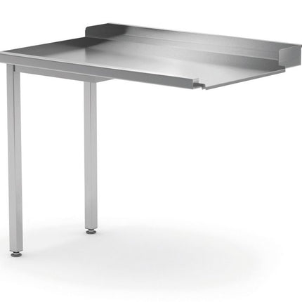 Unloading Table for Dishwashers Left Side | HENDI | Stainless Steel | 1000x700x850mm