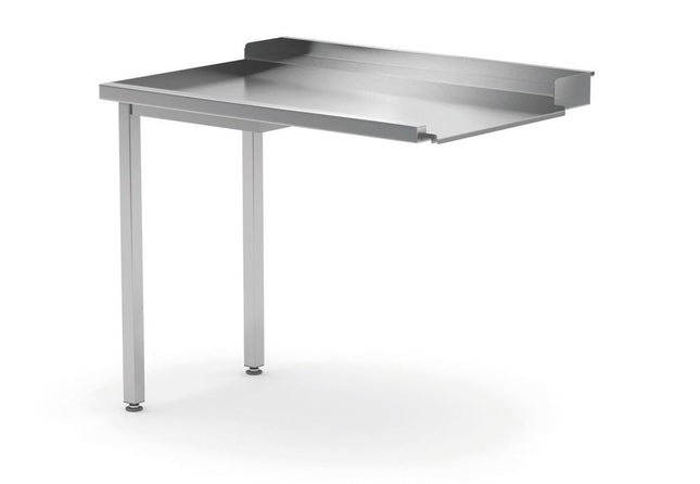 Unloading Table for Dishwashers Left Side | HENDI | Stainless Steel | 1000x700x850mm
