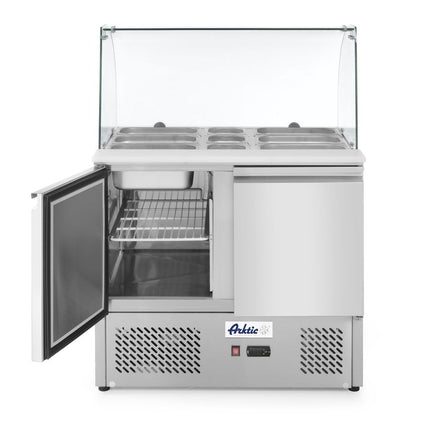 Two-Door Salad Counter with Glass Display 300L | Arktic | 230V/310W