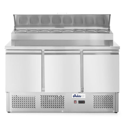 Three Door Salad Counter with Raised GN Display | Arktic | 380L Capacity | 230V/310W