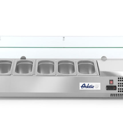 Refrigerated Countertop Server GN 1/4 | Arktic | 5x GN 1/4 Containers | Hardened Glass Display