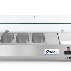 Refrigerated Countertop Server GN 1/3 | Arktic | 4x GN 1/3 Containers | Hardened Glass Display