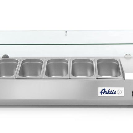 Refrigerated Countertop Server GN 1/3 | Arktic | 6x GN 1/3 Containers | Hardened Glass Display