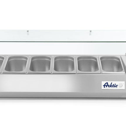 Refrigerated Countertop Server GN 1/3 | Arktic | 7x GN 1/3 Containers | Hardened Glass Display