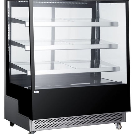 Refrigerated Display Cabinet with 3 Slanted Shelves 650L Black | Arktic | 230V/490W