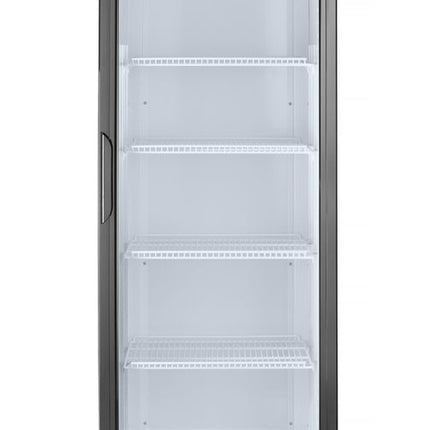 Back Bar Refrigerator Single-Door with Backlit Panel | Arktic | 254L | Black