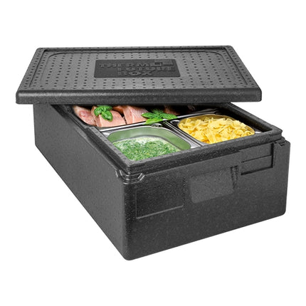GN 1/1 Thermobox | Thermo Future Box | Black EPP | 30 L | 60 x 40 x H23 cm 1