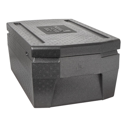 GN 1/1 Thermobox 37 L | Thermo Future Box | Black EPP Stackable Thermal Transport Container | 67.5 x 40 x H29 cm 1